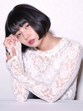 アクティフ(actif) actif黒髪うる艶ショートボブ  水素原子BASCヘアエステ