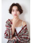 Lien☆センターパート×ハンサムショート×メルティブラウン