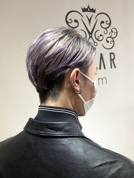 フレア ヘア サロン(FLEAR hair salon) 韓国　ミドルパート　ミルクバイオレット