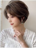 360度綺麗なショート★オリーブカラー20代30代