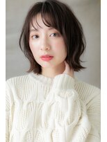 カバーヘア イヴ 戸頭店(COVER HAIR EVE) アッシュブラックシースルーバングくびれヘアY戸頭20代30代40代