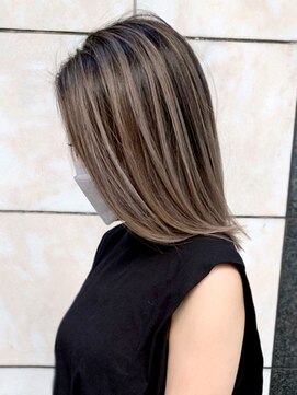 アイティー バイ アルバム 中野店(IT by ALBUM) エアタッチ_グレージュカラーボブウルフココアベージュ_ba402462