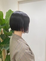 チェレ オレ 新金岡店(Chere ore) ブラックカラー/パッツとボブ/前下がりボブ