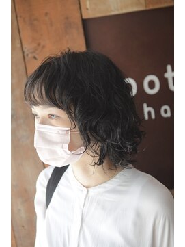 ポタム 東中野(potamu) ウルフスタイルにくるっとパーマ