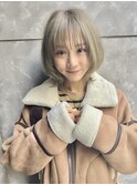 ウルフ×ミルクティー ボブウルフ ウルフカット