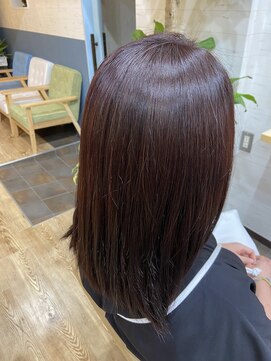 スカイ(SKY) ブリーチなし/ピンクカラー/ヘッドスパ/髪質改善/福井/木田/花堂