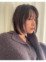 エル(EL by green) 切りっぱなしボブ×ショコラブラウン