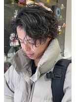 ランズ(LANDS) メンズカット スパイラルパーマ 【韓国ヘア 大阪 梅田】
