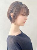 say.田代ショートボブ黒髪ボブウルフネビージュ小顔ワンレン韓国