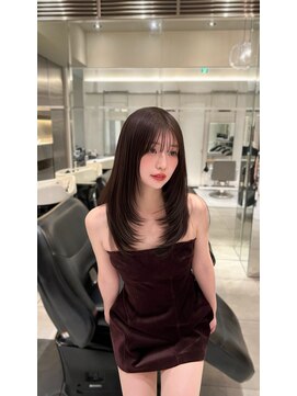 ラル 立川(lar) フェイスレイヤー_メルティカラー似合わせカットセミロング