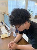 ツイストスパイラル/メンズカット/ビジネスパーマ/トラッド/束感