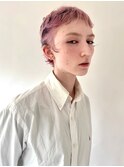 ピクシー、カットピンクカラー、デザインカラー、オン眉
