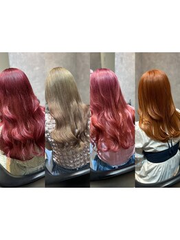 インナーカラー、ケアブリーチなど最旬カラーが叶う♪髪へのダメージを抑えるケアカラーも[ブリーチ]