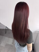 シアー(siar)&nbsp;ブリーチ無し　ブリーチ　ダブルカラー　レッドカラー　赤髪