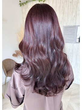 ルヴェール 北方店(LeVert) ピンクラベンダーカラー/髪質改善oggiottoトリートメント