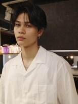 アンサー 渋谷(ANSWER)&nbsp;センターパートシースルー毛流れフェザーパーマ大人ヘア韓流