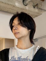 トッド(tod)&nbsp;ニュアンスパーマフェザーパーマセンターパートメンズパーマ眉毛