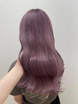 ユニ バイ マグ 長野店(Uni.by Mag) 透明感抜群♪ダブルカラーブリーチピンクラベンダー