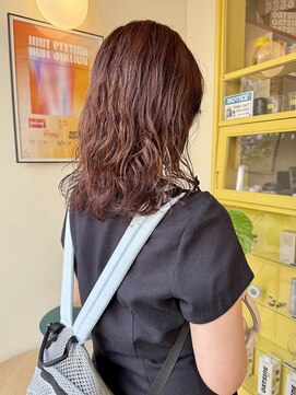 〈浅草 半個室〉デジタルパーマ×オレンジベージュ