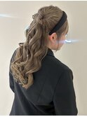 ハーフアップアレンジ☆