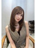 大人レイヤーミルクティーカラー大人可愛い表参道30代40代50代