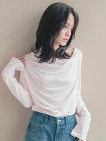 スリーランド(THREELAND)&nbsp;グレージュ、韓国風ヘア（堀）