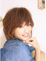 イースタイル 志都呂店(e-style com’s hair)&nbsp;栗色カラーのふんわりナチュラルショート