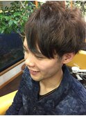 癖を活かしたパーマ風スタイル