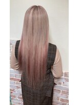 ルフレ 新宿本店1st(Reflet)&nbsp;《プルエクステ×ピンクベージュ》#新宿#新宿三丁目#髪質改善