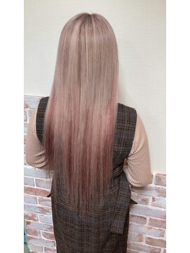 ルフレ 新宿本店1st(Reflet) 《プルエクステ×ピンクベージュ》#新宿#新宿三丁目#髪質改善