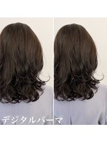 チョビー銀座桜井デジタルパーマグレージュカラーイルミナ