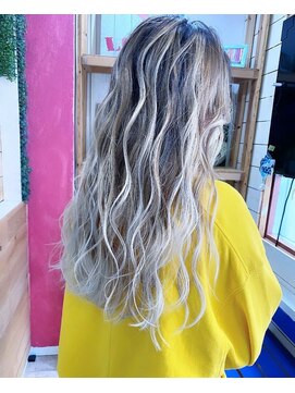 トーク 伊丹本店(TAL'KE) TAL'KE/バレイヤージュ×ホワイトベージュ_854