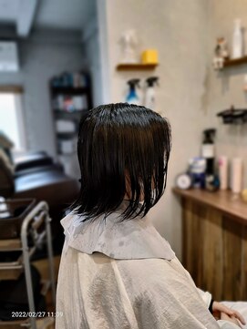カーム ホーム ヘアー(calm home hair) オーダーメイドカットビフォー