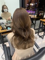 ゲーム 下北沢(GAME)&nbsp;デジタルパーマミルクティーベージュカラー髪質改善韓国ヘア