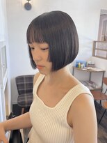 ヘアー ミュゼ 大西店(HAIR Musee) マチルダボブ/アッシュブラック/ステップカット