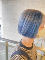 ヘアーアンドメイク ブロッサム 志木南口店(HAIR&MAKE Blossom) インナーカラーブルーシルバーカラーダブルカラー志木新座