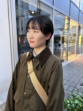 カフ(CAF) CAF FUKO 似合わせフルバング/黒髪マッシュショート/大阪/心斎橋