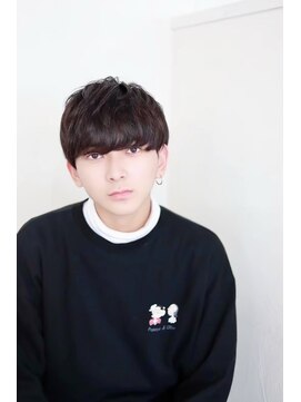 メンズカット バイ ソイクフ(メンズカット by SOY-KUFU) MEN'S HAIRクロスバングマッシュウルフ