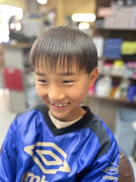 カットハウス パセリ お洒落キッズ☆ツーブロック刈り上げ☆<理容室>/メンズ/バーバー