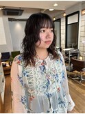 ふわっとミディアムパーマ