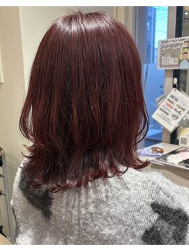 ヴィサージュファイン(VISAGE fine) ウルフボブ/くびれレイヤー/暖色カラー