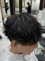 波巻きパーマ