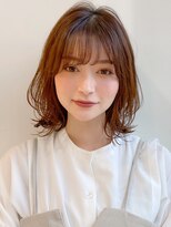 前髪 外ハネボブ ワイドバング イメチェン 美髪"
