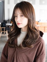 エインアンリー 明治神宮前(AIN.ANLY.)&nbsp;☆ホワイトグレージュミニウルフデジタルパーマチェリーブラウン