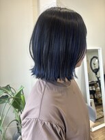 エアージーモ(Air G mo)&nbsp;さりげなく映える♪ブルーインナーカラー×ボブ