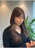 インナーカラー×ベージュ〈流山おおたかの森〉