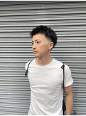 フェザーパーマ/スパイキーショート[榴岡/メンズ/理容室]