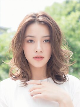 アース 市川店(HAIR & MAKE EARTH) 秋色◎20代30代韓国風レイヤー小顔くびれミディ