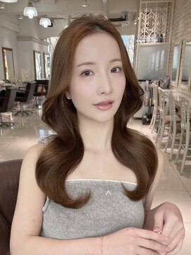 フォルテ 表参道店(FORTE) 【フォルテ千鶴】小顔カット/ココアベージュ/黒髪/縮毛矯正