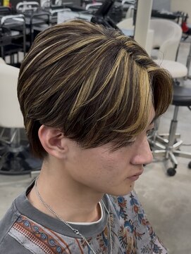 エデアンホンテン メンズサロン(EDEAN 本店 （旧：EDEAN 上通）) 熊本センターパート ニュアンスパーマ フェザーパーマ